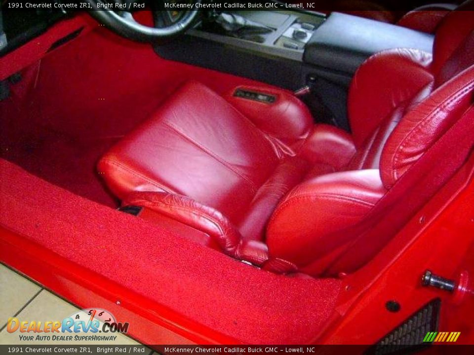 1991 Chevrolet Corvette ZR1 Bright Red / Red Photo #7