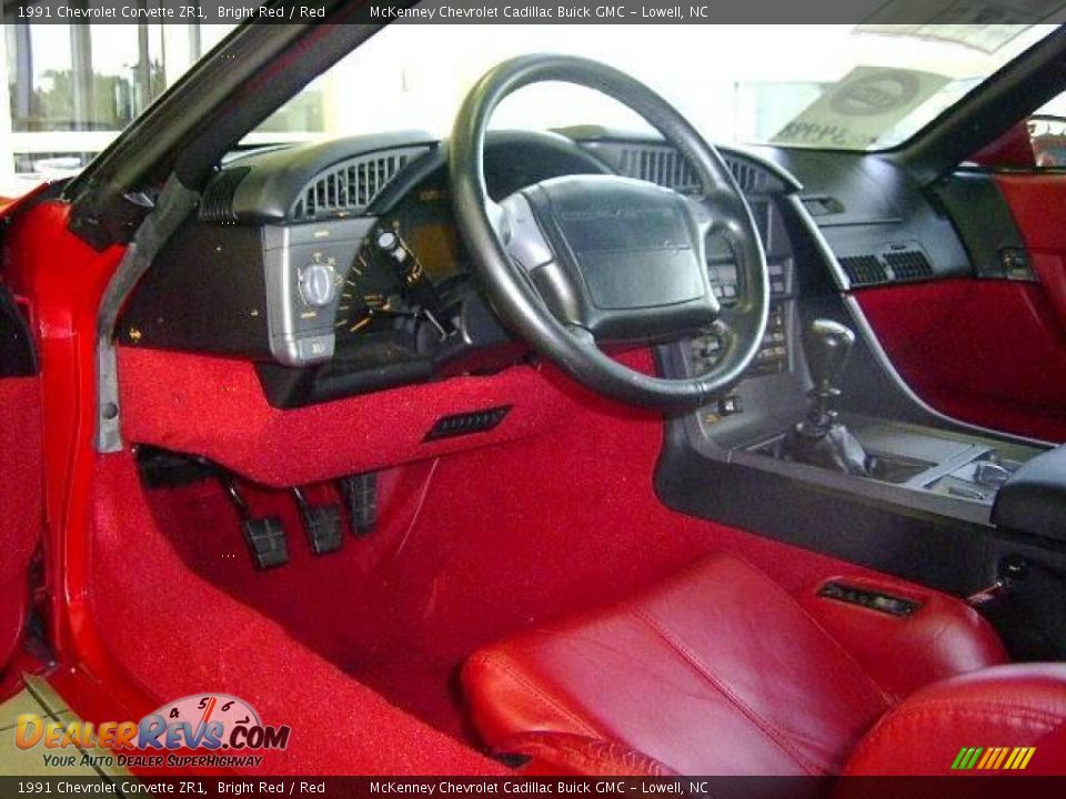 1991 Chevrolet Corvette ZR1 Bright Red / Red Photo #18