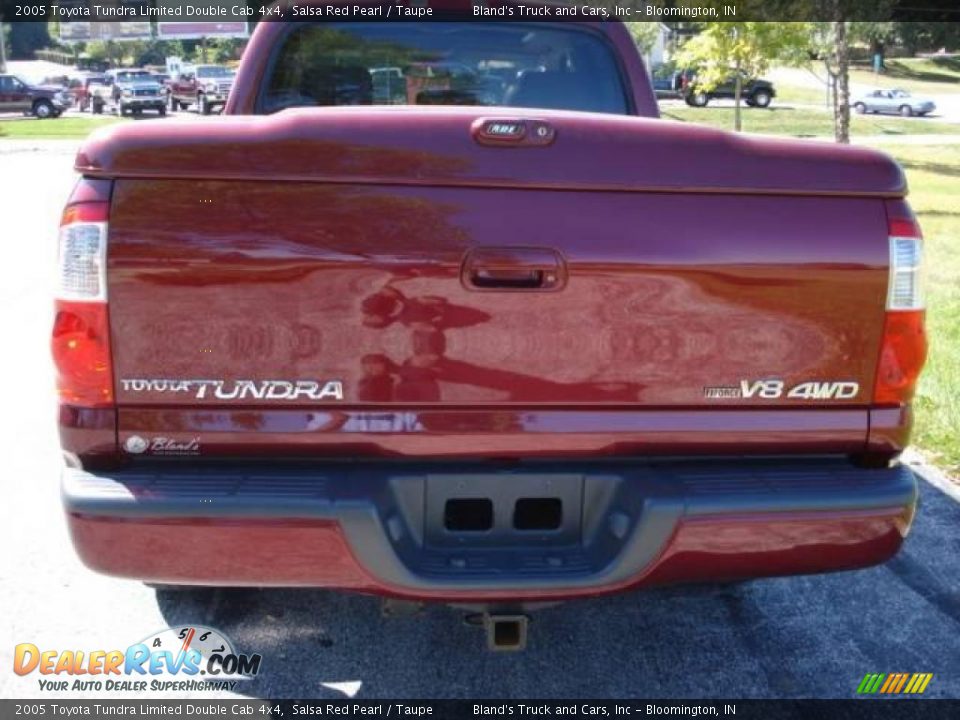 2005 Toyota Tundra Limited Double Cab 4x4 Salsa Red Pearl / Taupe Photo #16