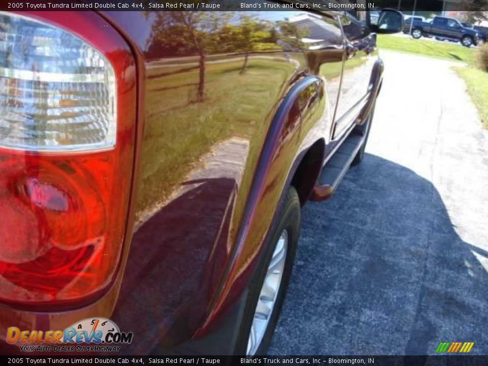 2005 Toyota Tundra Limited Double Cab 4x4 Salsa Red Pearl / Taupe Photo #19