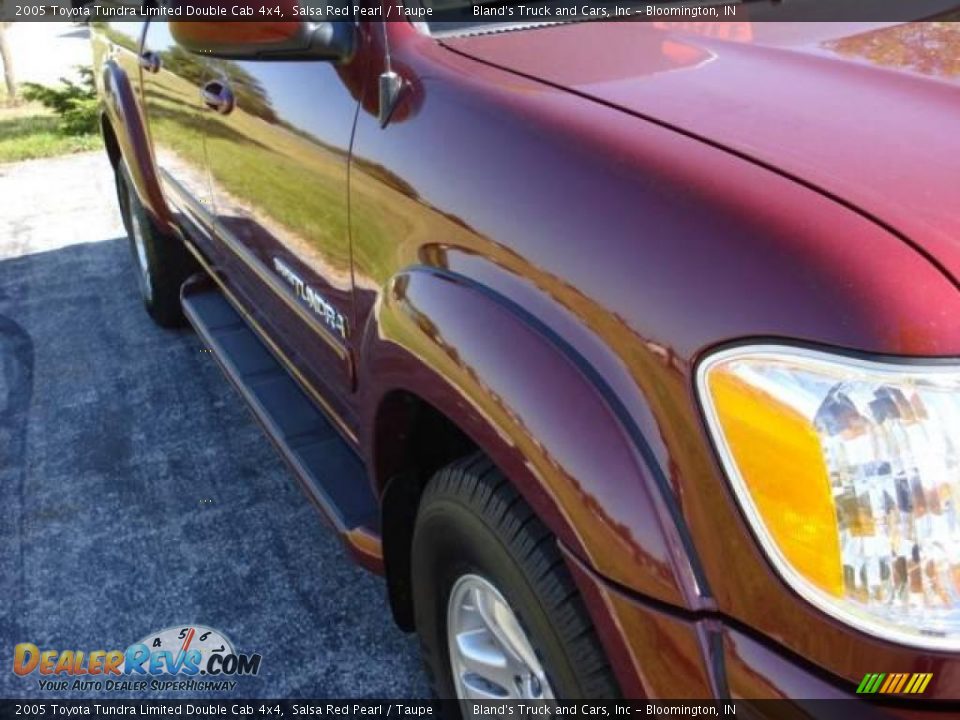 2005 Toyota Tundra Limited Double Cab 4x4 Salsa Red Pearl / Taupe Photo #20