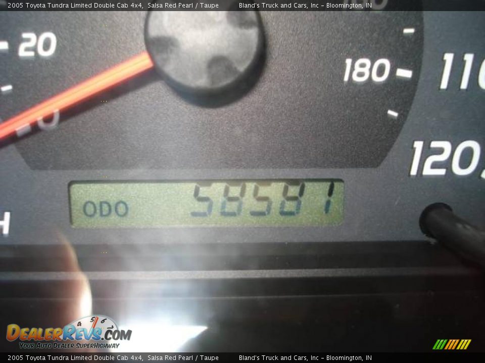 2005 Toyota Tundra Limited Double Cab 4x4 Salsa Red Pearl / Taupe Photo #23