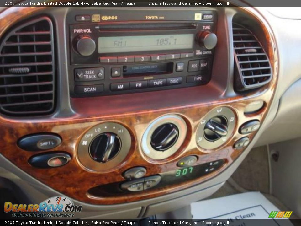 2005 Toyota Tundra Limited Double Cab 4x4 Salsa Red Pearl / Taupe Photo #24
