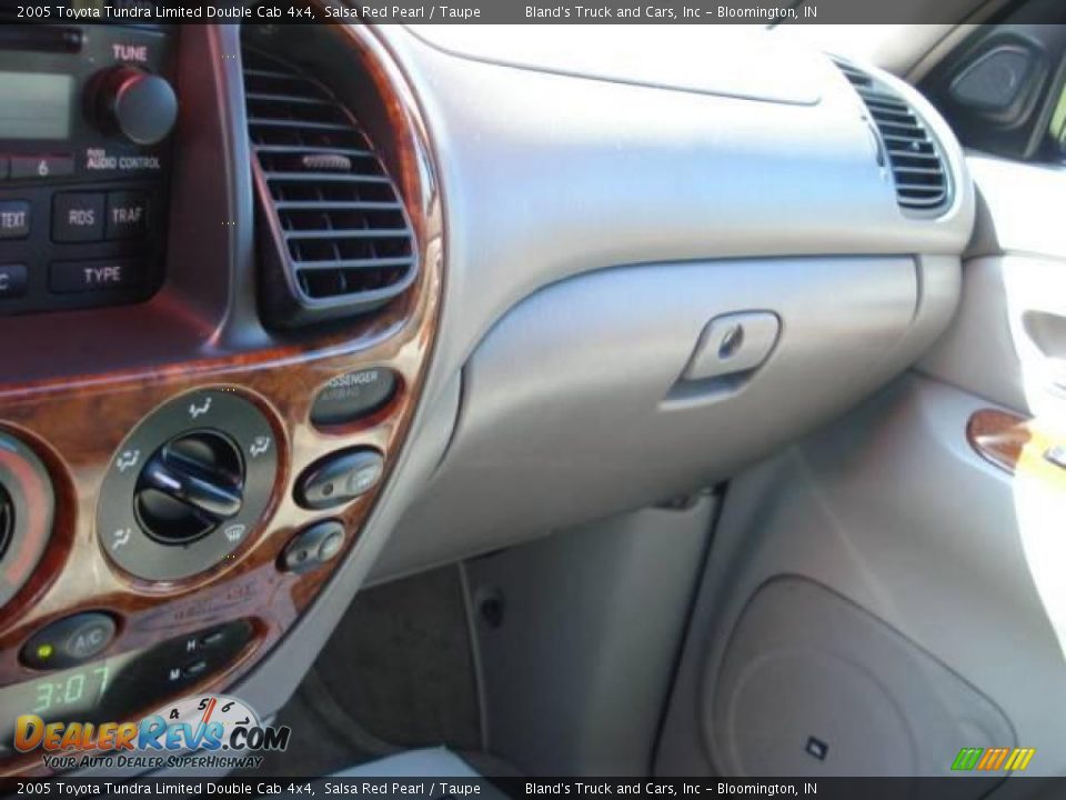 2005 Toyota Tundra Limited Double Cab 4x4 Salsa Red Pearl / Taupe Photo #27