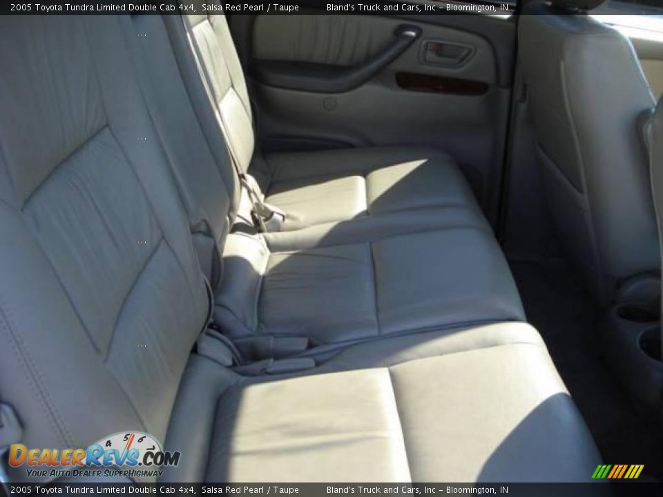 2005 Toyota Tundra Limited Double Cab 4x4 Salsa Red Pearl / Taupe Photo #34
