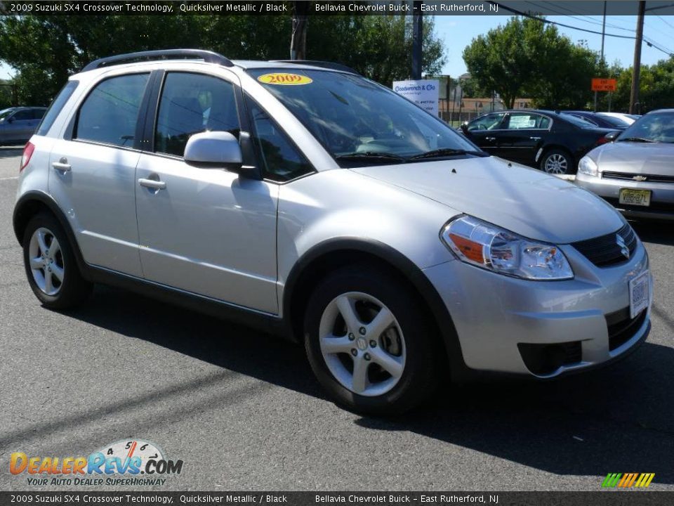 2009 Suzuki SX4 Crossover Technology Quicksilver Metallic / Black Photo #3