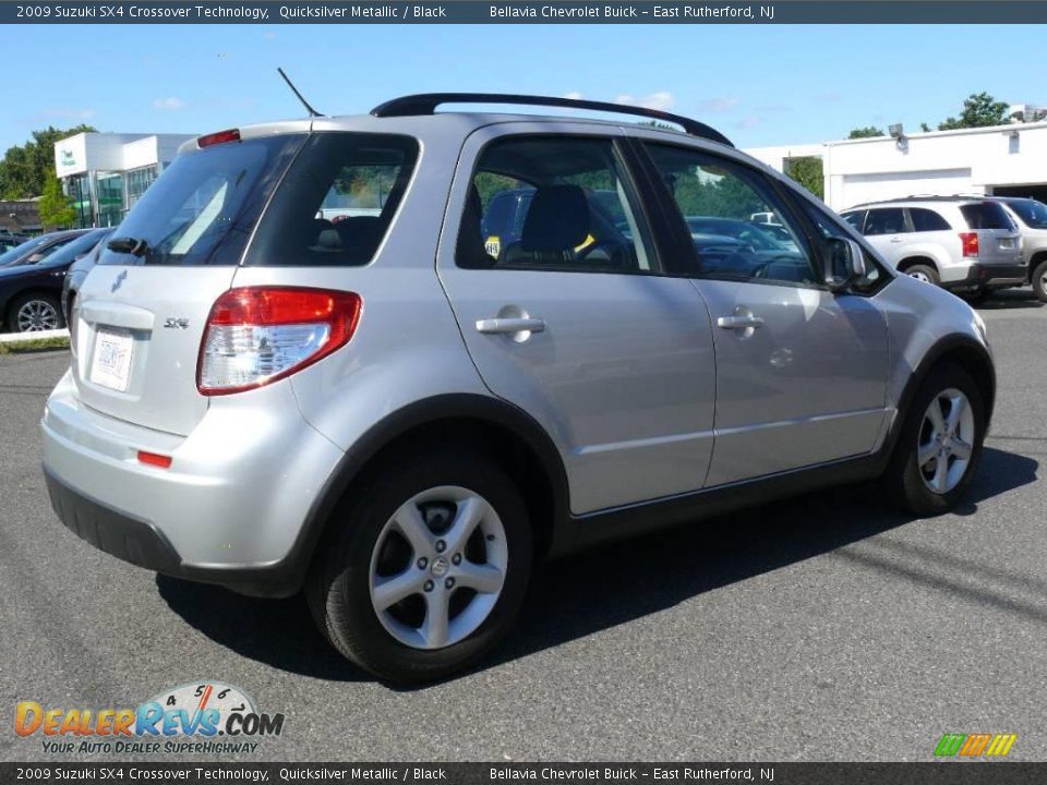 2009 Suzuki SX4 Crossover Technology Quicksilver Metallic / Black Photo #4