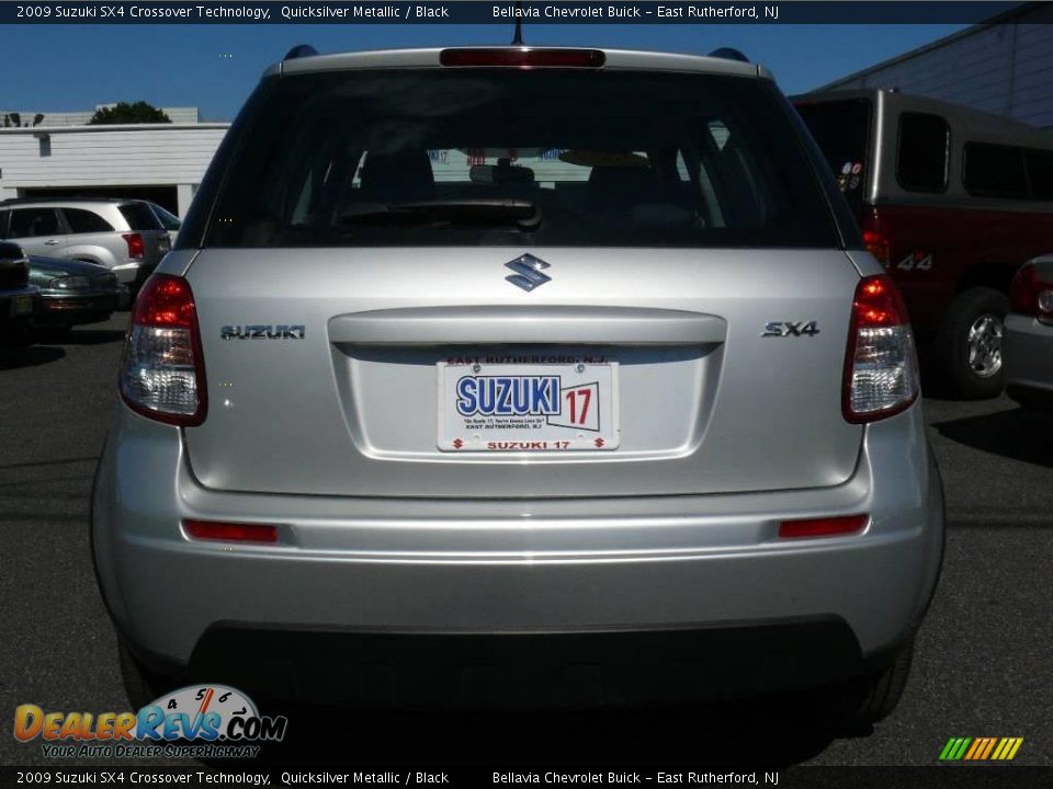 2009 Suzuki SX4 Crossover Technology Quicksilver Metallic / Black Photo #5