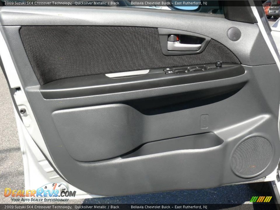 2009 Suzuki SX4 Crossover Technology Quicksilver Metallic / Black Photo #6