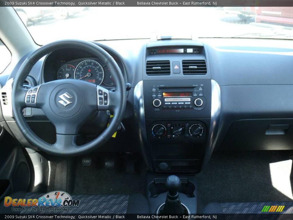 2009 Suzuki SX4 Crossover Technology Quicksilver Metallic / Black Photo #9