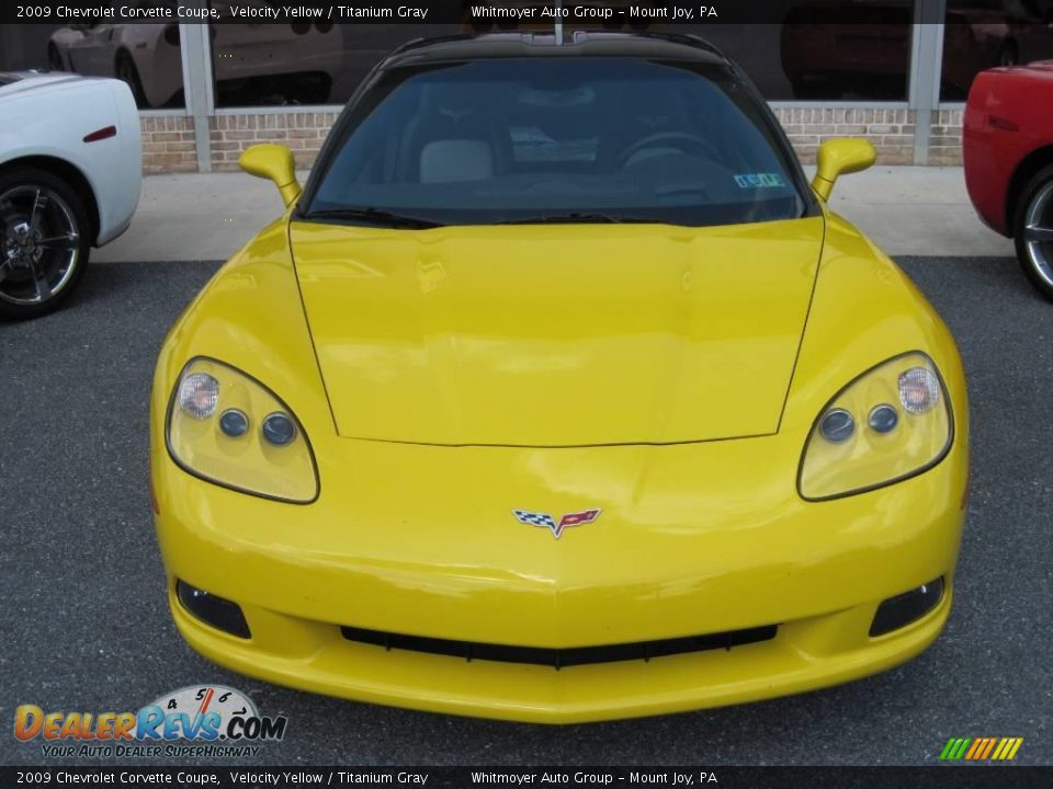 2009 Chevrolet Corvette Coupe Velocity Yellow / Titanium Gray Photo #1