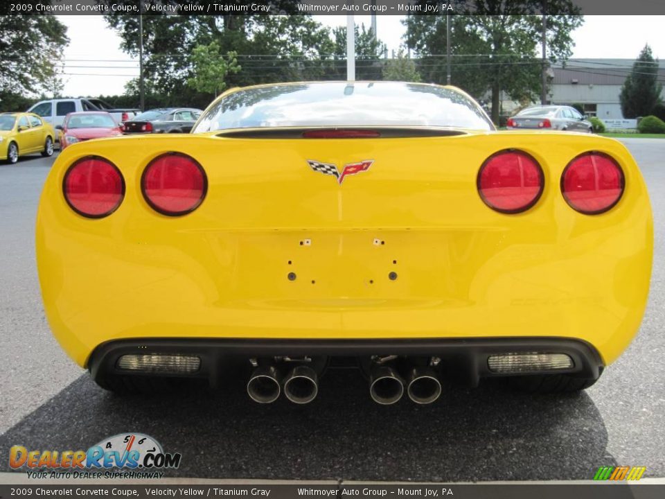 2009 Chevrolet Corvette Coupe Velocity Yellow / Titanium Gray Photo #5