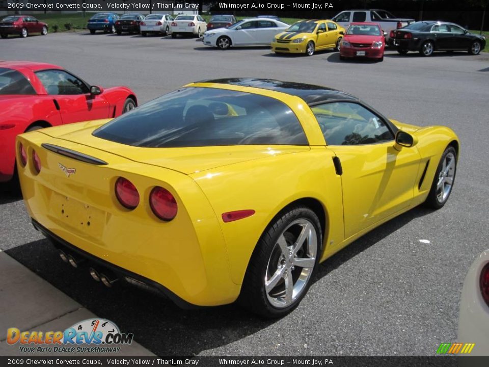 2009 Chevrolet Corvette Coupe Velocity Yellow / Titanium Gray Photo #6