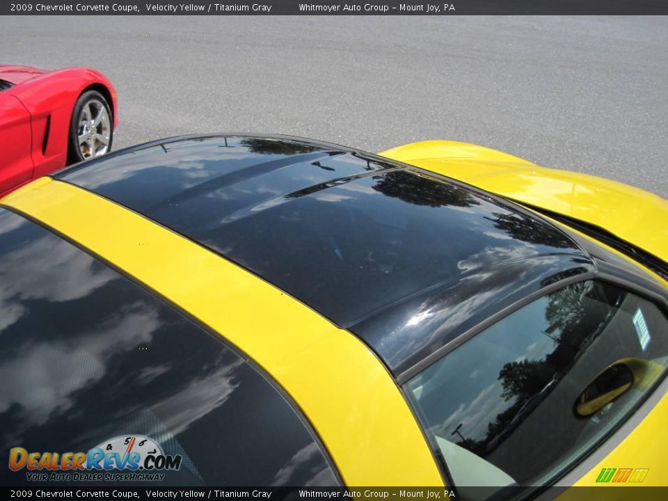 2009 Chevrolet Corvette Coupe Velocity Yellow / Titanium Gray Photo #7