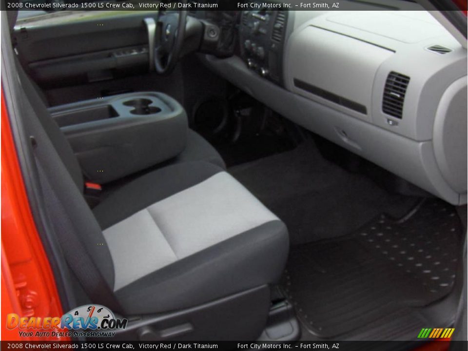 2008 Chevrolet Silverado 1500 LS Crew Cab Victory Red / Dark Titanium Photo #6