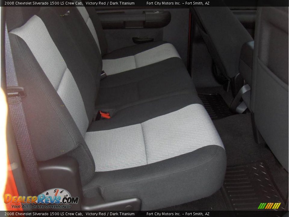 2008 Chevrolet Silverado 1500 LS Crew Cab Victory Red / Dark Titanium Photo #7
