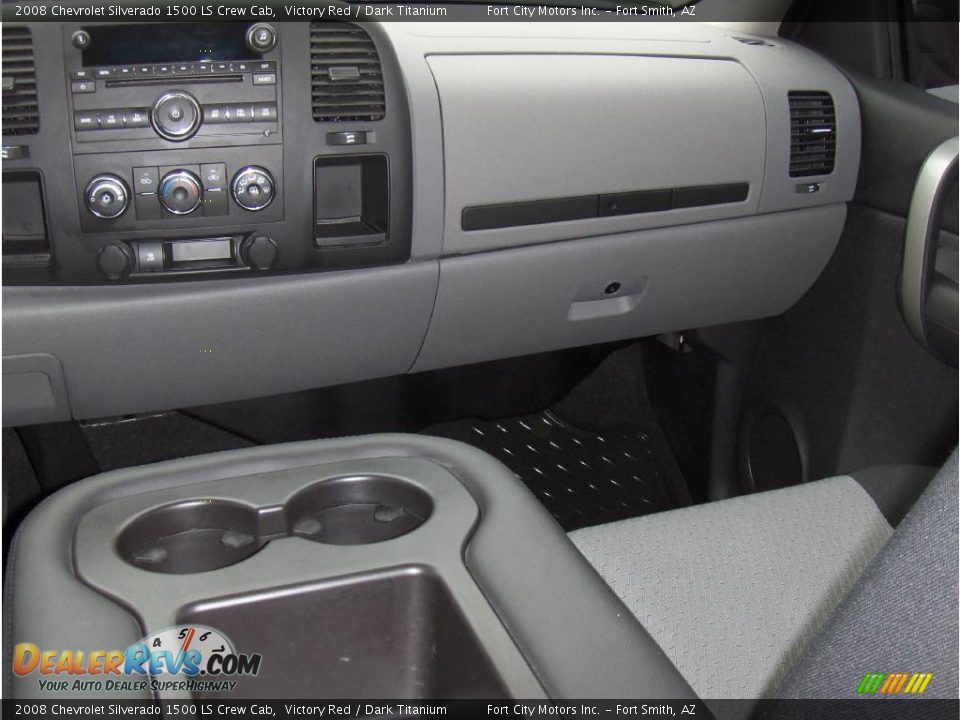 2008 Chevrolet Silverado 1500 LS Crew Cab Victory Red / Dark Titanium Photo #9