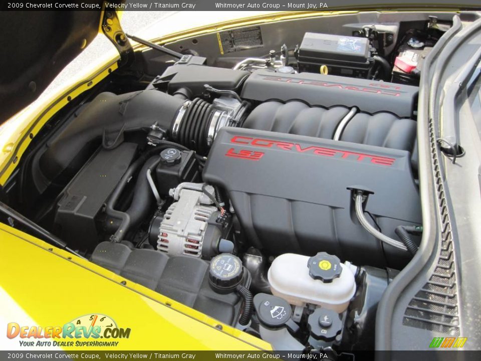 2009 Chevrolet Corvette Coupe Velocity Yellow / Titanium Gray Photo #20