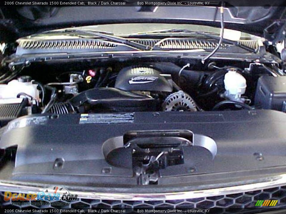 2006 Chevrolet Silverado 1500 Extended Cab Black / Dark Charcoal Photo #6