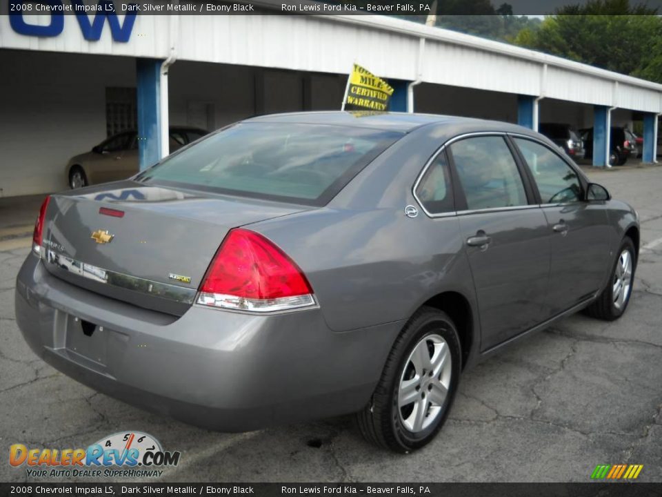 2008 Chevrolet Impala LS Dark Silver Metallic / Ebony Black Photo #2