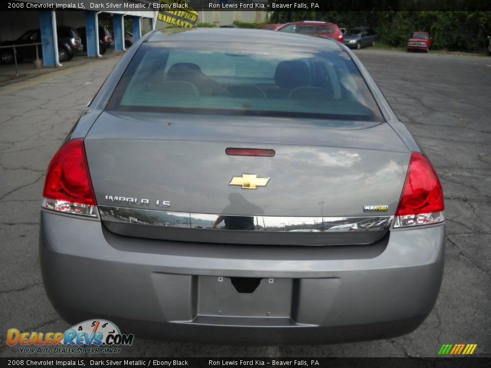 2008 Chevrolet Impala LS Dark Silver Metallic / Ebony Black Photo #3