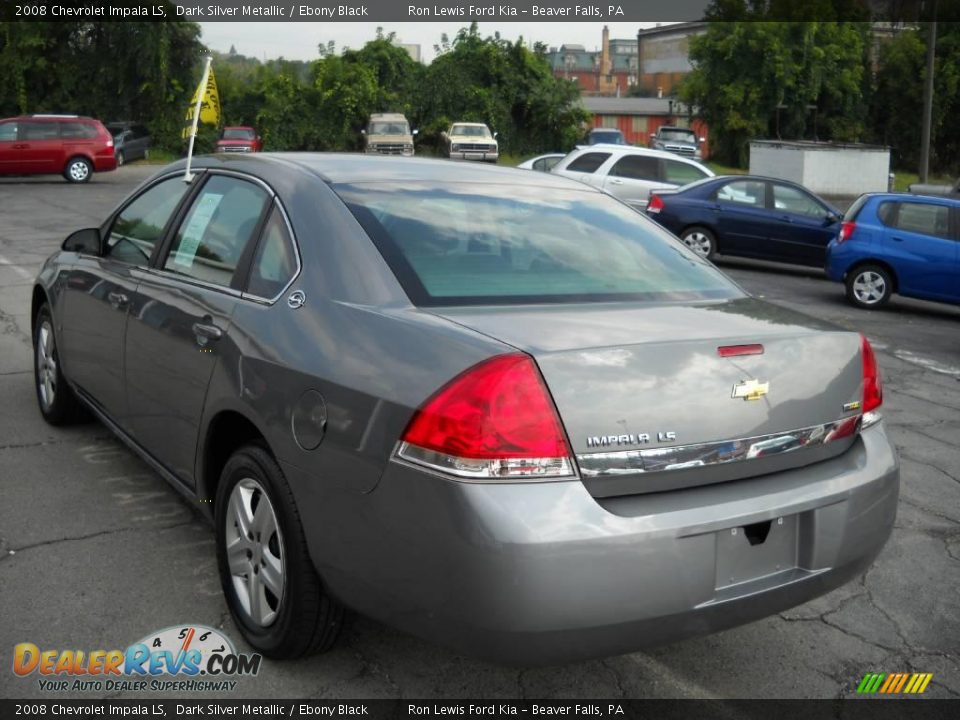 2008 Chevrolet Impala LS Dark Silver Metallic / Ebony Black Photo #4