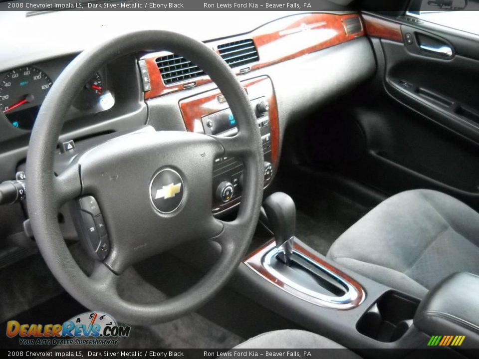 2008 Chevrolet Impala LS Dark Silver Metallic / Ebony Black Photo #7