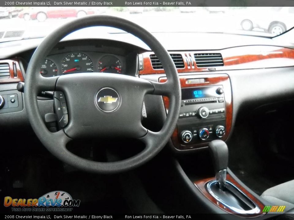 2008 Chevrolet Impala LS Dark Silver Metallic / Ebony Black Photo #11