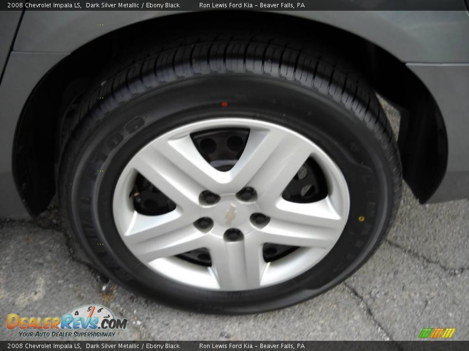 2008 Chevrolet Impala LS Dark Silver Metallic / Ebony Black Photo #13