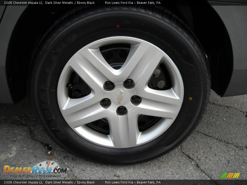 2008 Chevrolet Impala LS Dark Silver Metallic / Ebony Black Photo #14