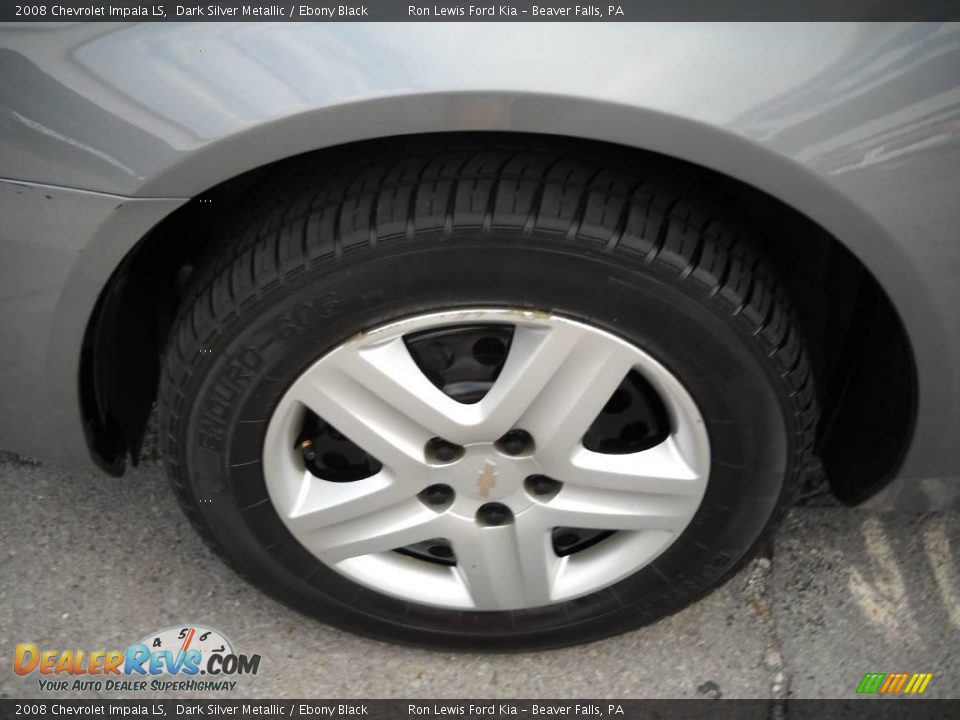 2008 Chevrolet Impala LS Dark Silver Metallic / Ebony Black Photo #16
