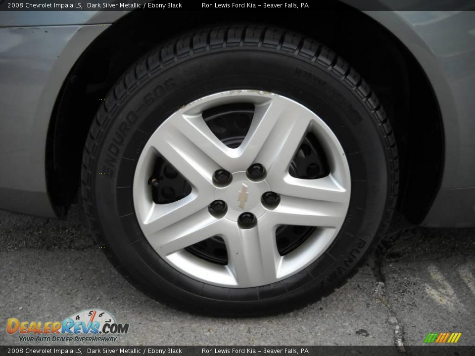 2008 Chevrolet Impala LS Dark Silver Metallic / Ebony Black Photo #17