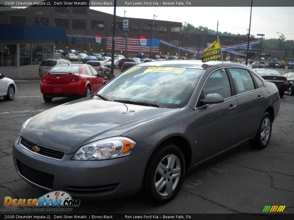 2008 Chevrolet Impala LS Dark Silver Metallic / Ebony Black Photo #18