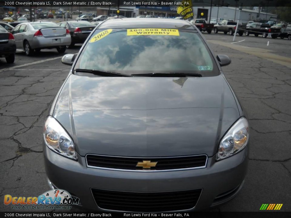2008 Chevrolet Impala LS Dark Silver Metallic / Ebony Black Photo #19