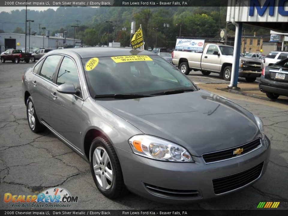 2008 Chevrolet Impala LS Dark Silver Metallic / Ebony Black Photo #20