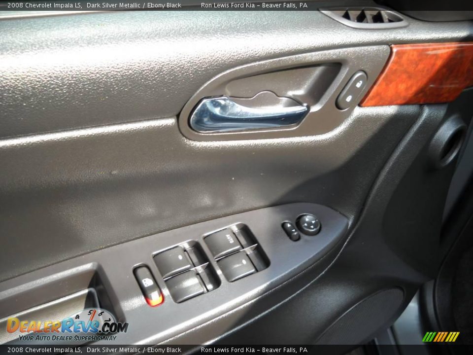 2008 Chevrolet Impala LS Dark Silver Metallic / Ebony Black Photo #21