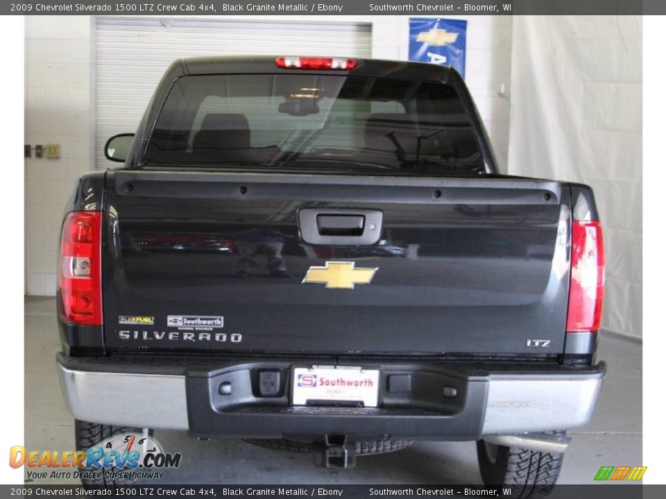 2009 Chevrolet Silverado 1500 LTZ Crew Cab 4x4 Black Granite Metallic / Ebony Photo #3