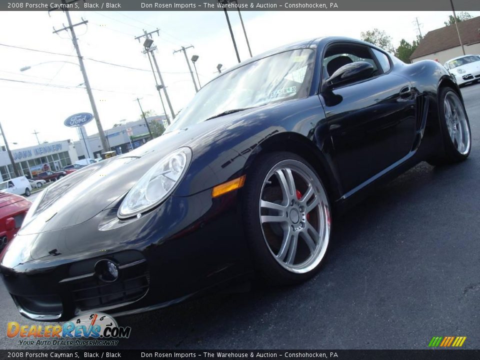 2008 Porsche Cayman S Black / Black Photo #2