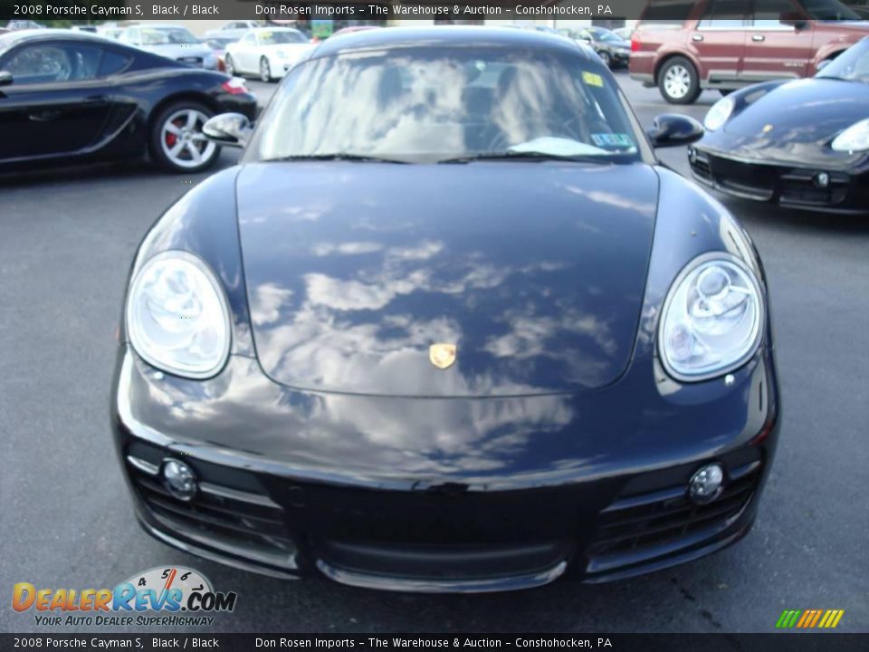2008 Porsche Cayman S Black / Black Photo #3