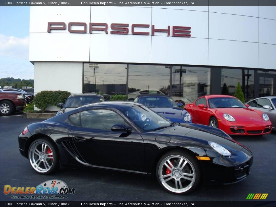 2008 Porsche Cayman S Black / Black Photo #5