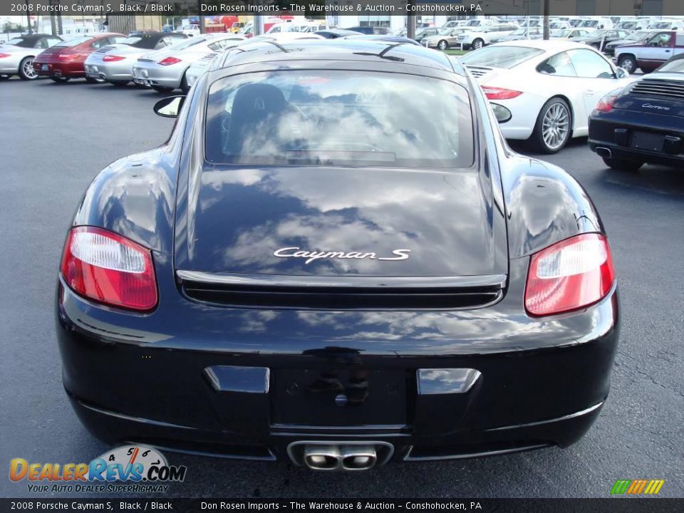 2008 Porsche Cayman S Black / Black Photo #7
