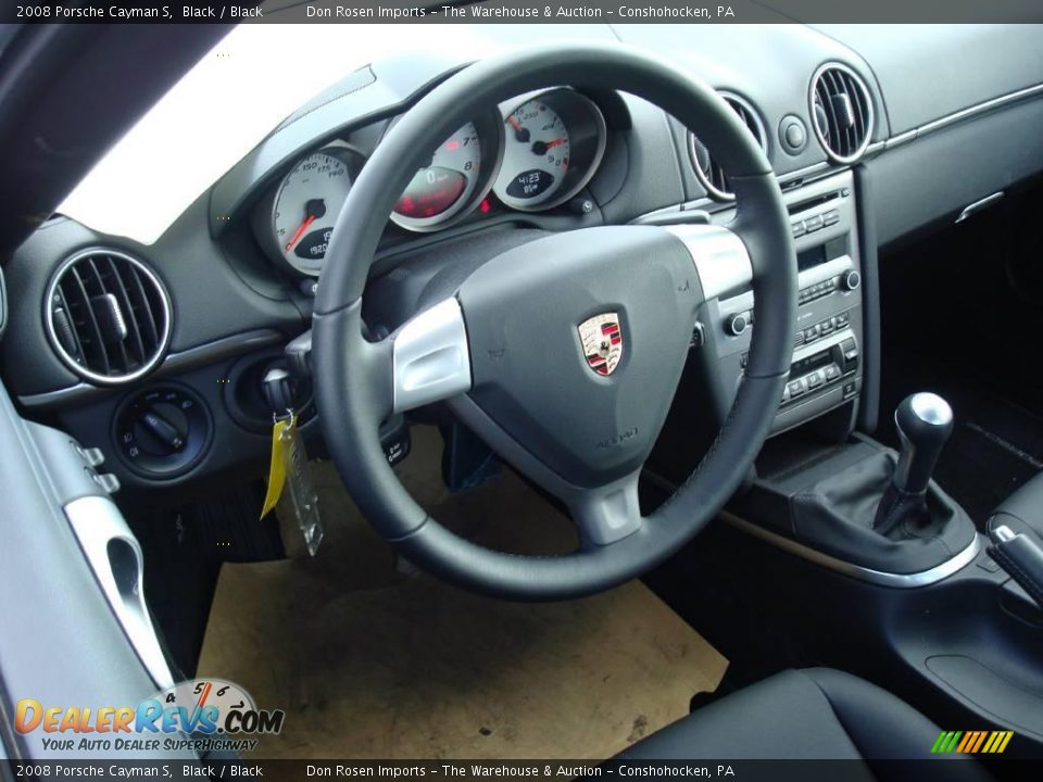 2008 Porsche Cayman S Black / Black Photo #10
