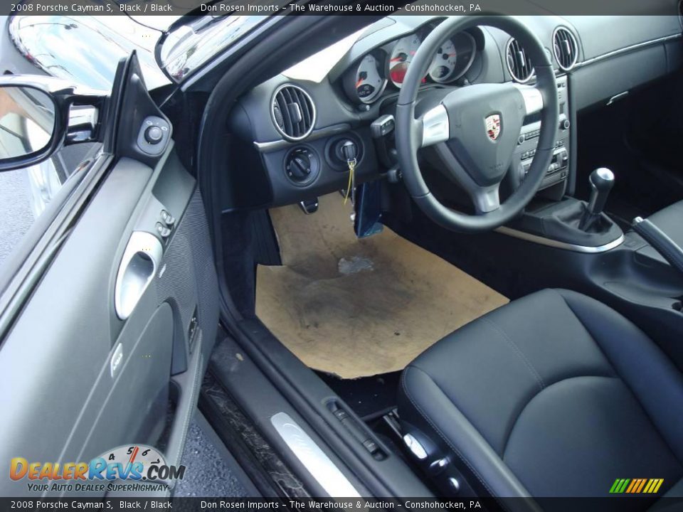 2008 Porsche Cayman S Black / Black Photo #11