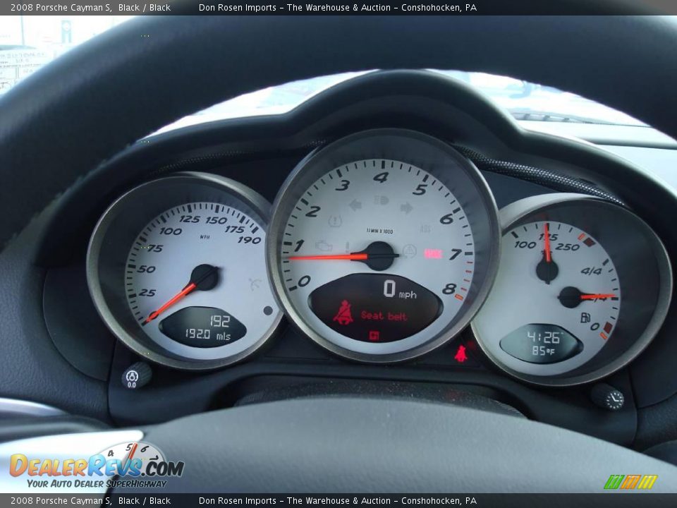 2008 Porsche Cayman S Black / Black Photo #32