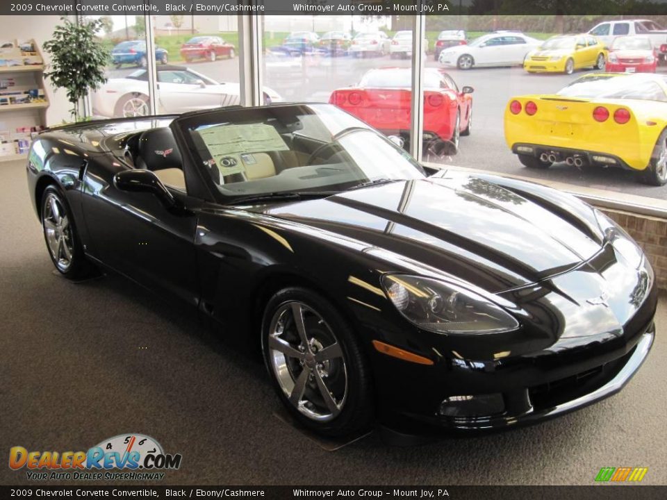 2009 Chevrolet Corvette Convertible Black / Ebony/Cashmere Photo #3
