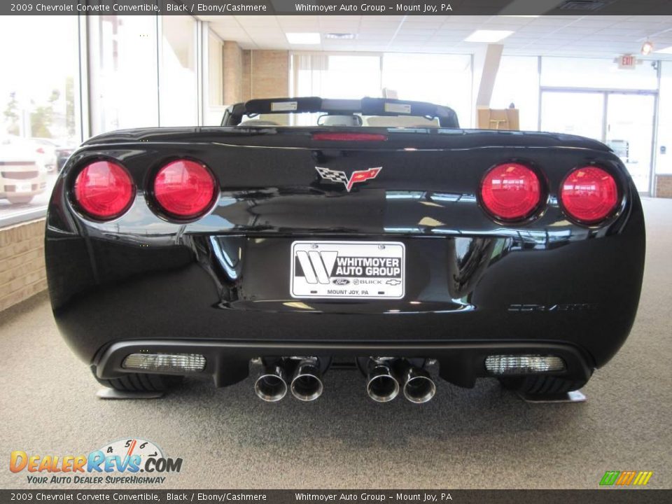 2009 Chevrolet Corvette Convertible Black / Ebony/Cashmere Photo #5