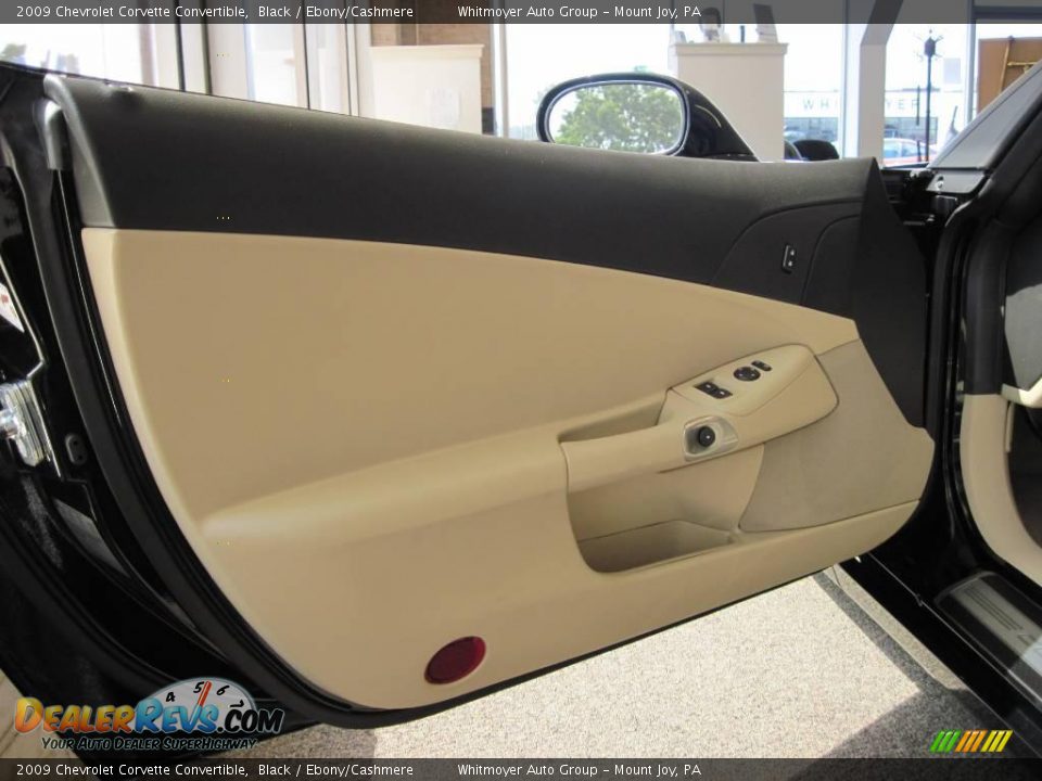 2009 Chevrolet Corvette Convertible Black / Ebony/Cashmere Photo #11