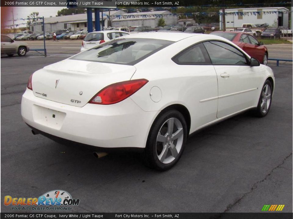 2006 Pontiac G6 GTP Coupe Ivory White / Light Taupe Photo #3