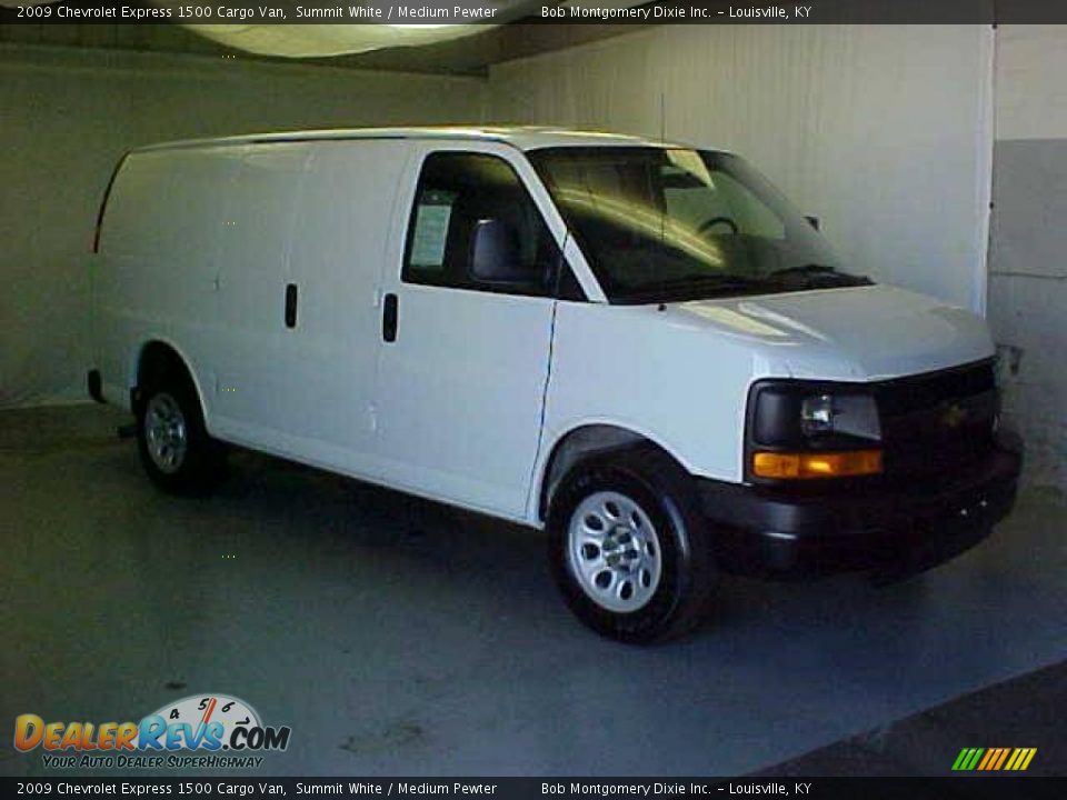 2009 Chevrolet Express 1500 Cargo Van Summit White / Medium Pewter Photo #1