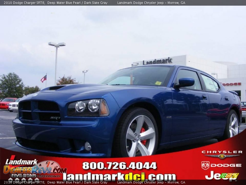 2010 Dodge Charger SRT8 Deep Water Blue Pearl / Dark Slate Gray Photo #1